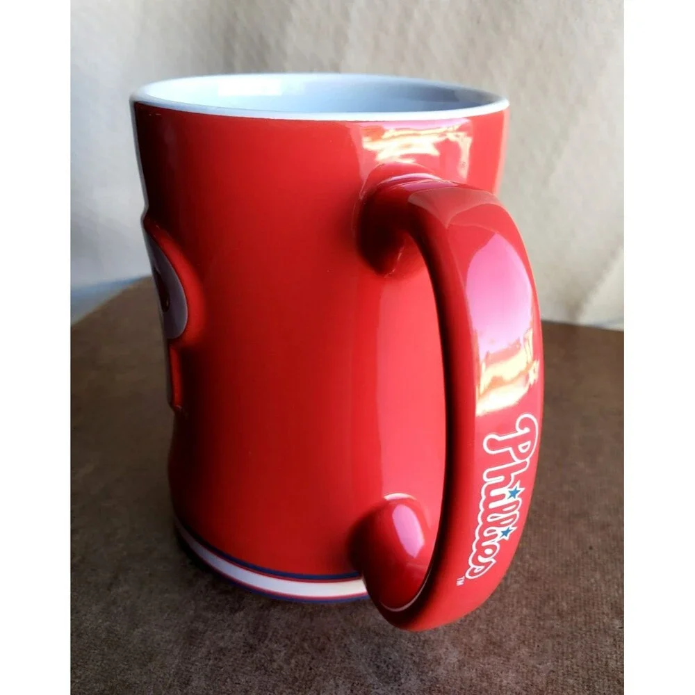 BOELTER BRANDS PHILADELPHIA PHILLIES MLB Ceramic Coffee MUG 14 Oz Red TeaCup Fan